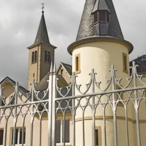 A gate tower at the Schloss