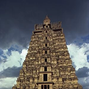 Gateway shrine, Srirangam Temple, Tamil Nadu state, India, Asia