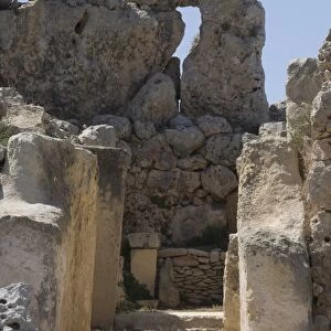 Ggantija, a prehistoric temple constructed around 3000 BC, UNESCO World Heritage Site