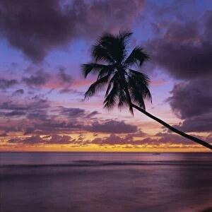 Gibbes Bay at sunset, Barbados, West Indies, Caribbean, Central America