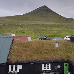 Gjogv, picturesque village in the north of Eysturoy, Faroe Islands (Faroes)