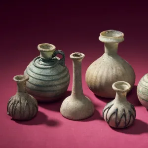 Glass bottles from Tylos period, New National Museum, Manama, Bahrain, Middle East