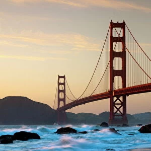 Golden Gate Bridge from Marshall Beach, San Francisco, California, United States of America