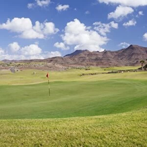 Golf course, Las Playitas, Fuerteventura, Canary Islands, Spain, Europe