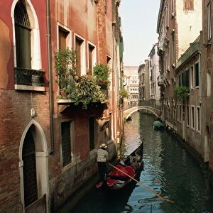 Gondolas on a canal near Piazza San Maria Formosa