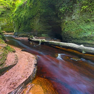 Gorge at The Devils Pulpit, Finnich Glen, Stirlingshire, Scotland, United Kingdom