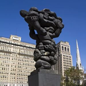 Government Of The People sculpture by Jacques Lipchitz, Municipal Services Building Plaza