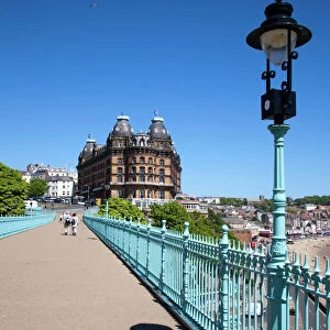 The Grand Hotel from Cliff Bridge, Scarborough, North Yorkshire, Yorkshire, England, United Kingdom, Europe