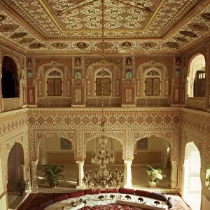 The grand painted Durbar Hall