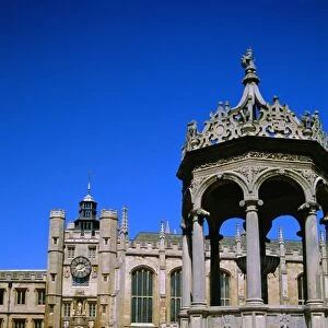 The Great Court, Trinity College, Cambridge, Cambridgeshire, England, UK