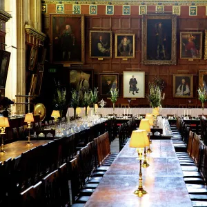 Great Hall (dining room) at Christ Church College, Oxford University, Oxford