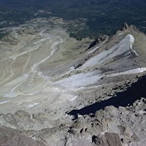 Great mudflow from summit of Lassen Volcano, 10457 ft, California, United States of America