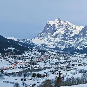 Grindelwald, Wetterhorn mountain, 3692m, Jungfrau region, Bernese Oberland