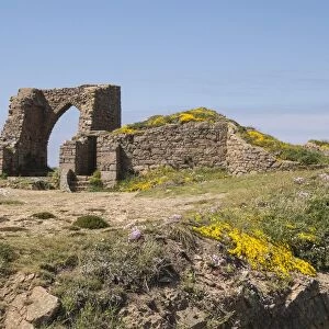 Grosnez Castle ruin, St. Ouen, Jersey, Channel Islands, United Kingdom, Europe