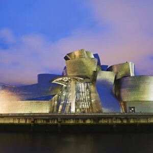 The Guggenheim, designed by Canadian-American architect Frank Gehry, on the Nervion River