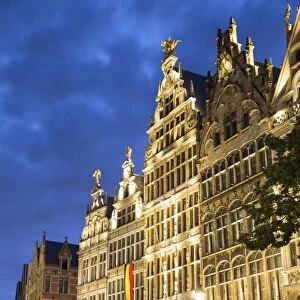 Guild houses in Main Market Square, Antwerp, Flanders, Belgium, Europe