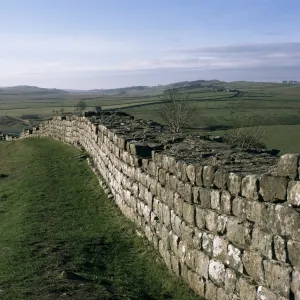 Hadrians Wall, UNESCO World Heritage Site, Northumberland, England