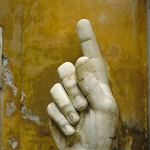 Hand from colossus statue