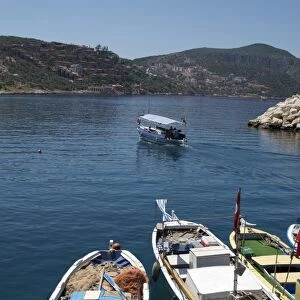 Harbour at Kalkan, a popular tourist resort, Antalya Province, Anatolia