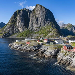The harbour of Reine, Lofoten, Nordland, Norway, Scandinavia, Europe