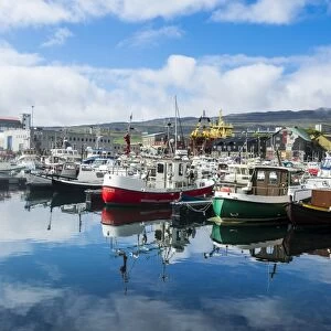 Harbour of Torshavn, capital of Faroe Islands, Streymoy, Faroe Islands, Denmark, Europe