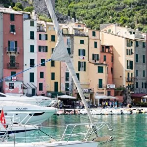 Harbour view, Porto Venere, Cinque Terre, UNESCO World Heritage Site, Liguria, Italy, Europe
