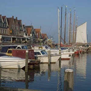 Harbour view, Volendam, Netherlands, Europe