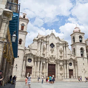 Havana Cathedral, Habana Vieja, UNESCO World Heritage Site, Cuba, West Indies