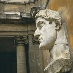 Head from colossus statue