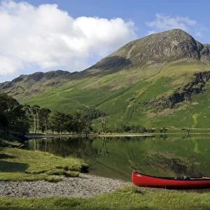 The head of Lake Buttermere and High Stile, Lake District National Park, Cumbria, England, United Kingdom, Europe