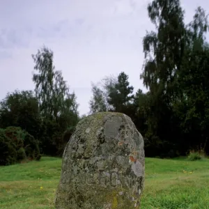 Headstone marking the clans graves (clan Cameron)