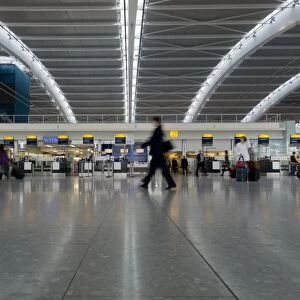 Heathrow Airport Terminal 5 interior, London, England, United Kingdom, Europe