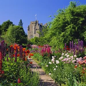 Herbaceous borders in the gardens