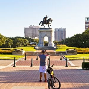 Hermann Park, Sam Houston monument, Houston, Texas, United States of America, North