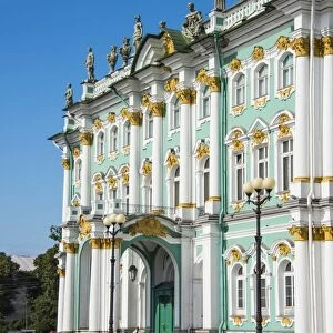 The Hermitage (Winter Palace), UNESCO World Heritage Site, St. Petersburg, Russia, Europe