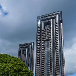 High rise building in downtown Honolulu, Oahu, Hawaii, United States of America, Pacific
