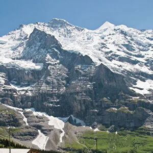 Hiking below the Jungfrau massif from Kleine Scheidegg, Jungfrau Region