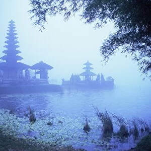 Hindu temple of Bataun in the mist