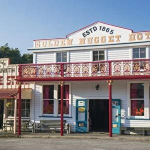 Historic building evoking the west coasts gold-mining past, Shantytown, Greymouth