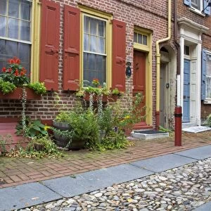 Historic Elfreths Alley, Old City District, Philadelphia, Pennsylvania