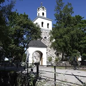 Historic stone Church of Holy Cross, Rauma, UNESCO World Heritage Site