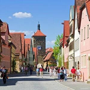The historic town of Rothenburg ob der Tauber, Franconia, Bavaria, Germany, Europe