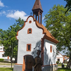 The historic village of Holasovice, UNESCO World Heritage Site, South Bohemia