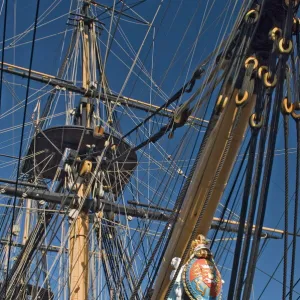 HMS Victory, flagship of Admiral Horatio Nelson, 1758-1805, at Battle of Trafalgar in 1805