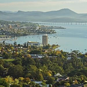 Hobart and the River Derwent, Tasmania, Australia, Pacific