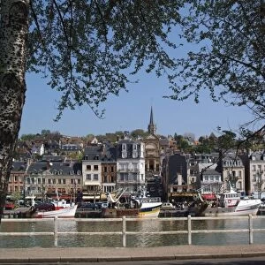 Holiday resort at mouth of the River Touques, Trouville, Calvados, Cote Fleurie
