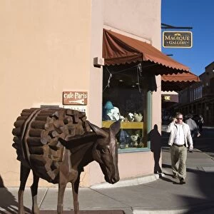 Homage To The Burro sculpture by Charles Southard, Burro Alley, City of Santa Fe