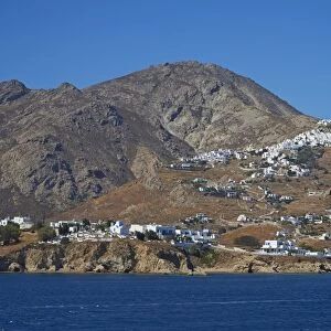 Hora, the main town on a rocky spur, Serifos, Cyclades, Greek Islands, Greece, Europe