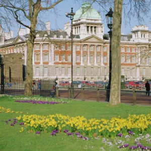 Horse Guards and the Old Admiralty building in spring, London, England, UK