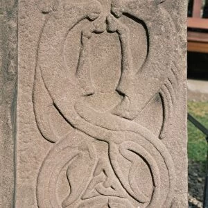 Horses on Pictish cross dating from the 8th century